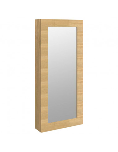 Armadio Portagioie con Specchio a Muro 30x8,5x67 cm