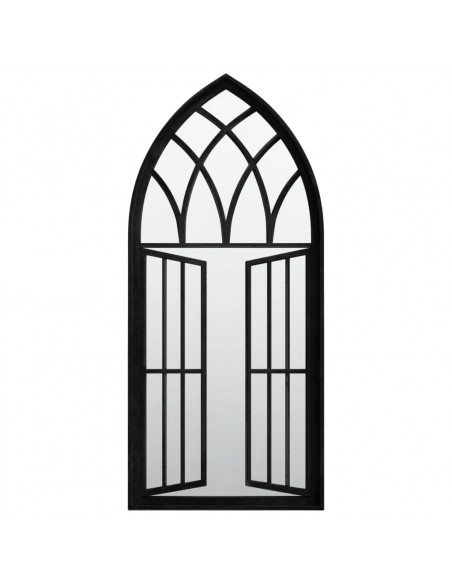 Specchio Nero 100x45 cm in Ferro per Uso Interno