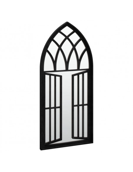 Specchio Nero 100x45 cm in Ferro per Uso Interno