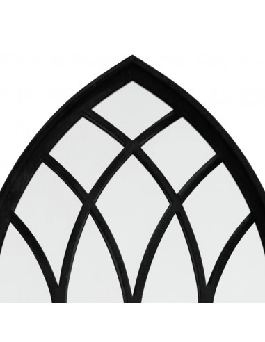 Specchio Nero 100x45 cm in Ferro per Uso Interno