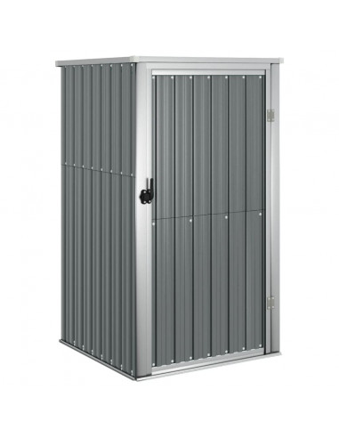 Capanno per Attrezzi Grigio 88x89x161 cm in Acciaio Zincato