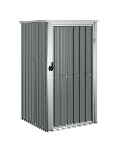 Capanno per Attrezzi Grigio 88x89x161 cm in Acciaio Zincato