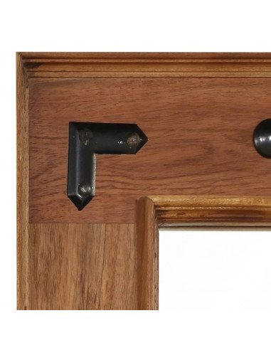 Specchio in Legno Massello di Acacia 50x80 cm