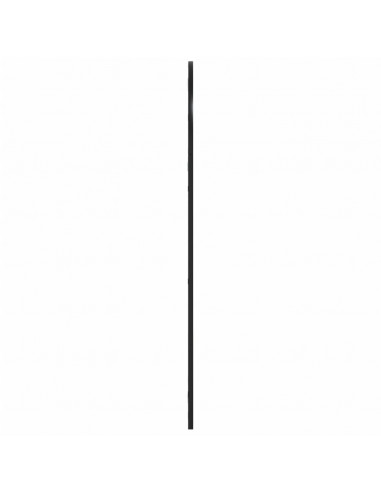 Specchio da Parete Nero 60x110 cm Arco in Ferro