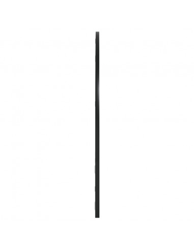 Specchio da Parete Nero 100x70 cm Arco in Ferro
