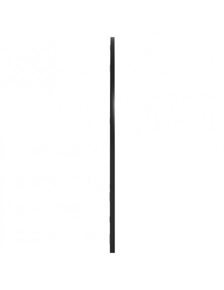 Specchio da Parete Nero 100x70 cm Arco in Ferro