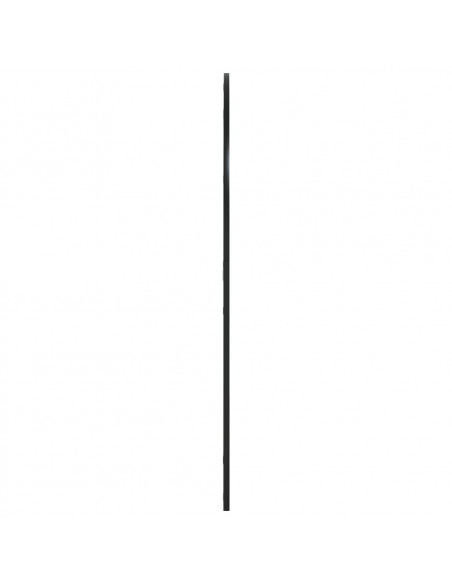 Specchio da Parete Nero 100x110 cm Arco in Ferro