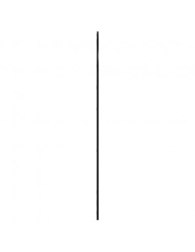Specchio da Parete Nero 80x140 cm Arco in Ferro