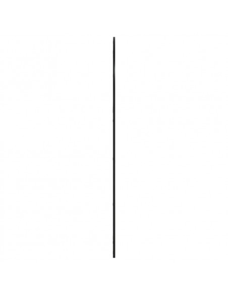 Specchio da Parete Nero 100x150 cm Arco in Ferro