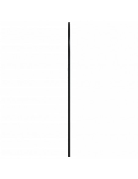 Specchio da Parete Nero 60x90 cm Arco in Ferro