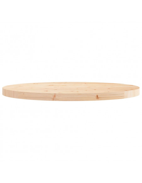 Piano Tavolo Rotondo Ø70x3 cm in Legno Massello di Pino