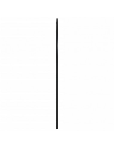 Specchio da Parete Nero 100x90 cm Arco in Ferro