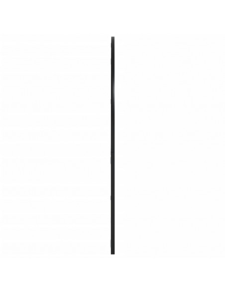 Specchio da Parete Nero 100x90 cm Arco in Ferro