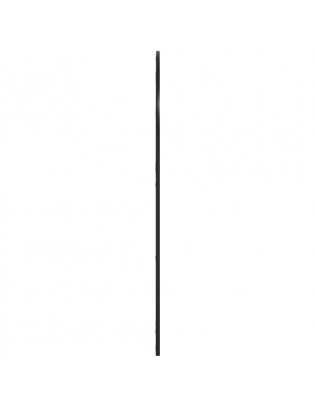Specchio da Parete Nero 100x130 cm Arco in Ferro