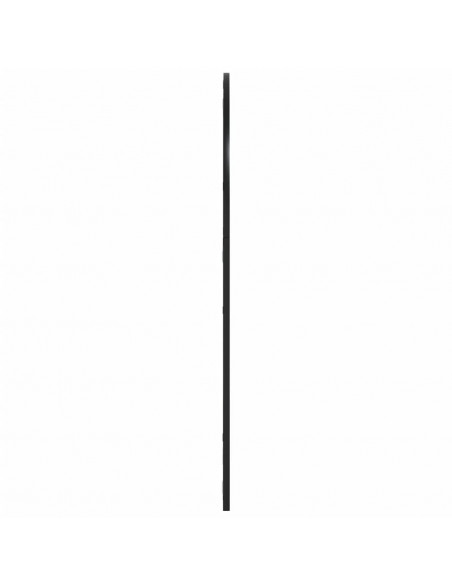 Specchio da Parete Nero 80x100 cm Arco in Ferro
