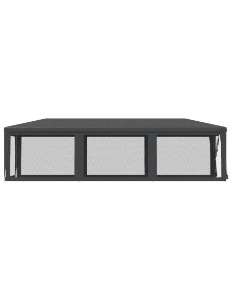 Tenda per Feste con 8 Pareti in Rete Antracite 3x9 m in HDPE