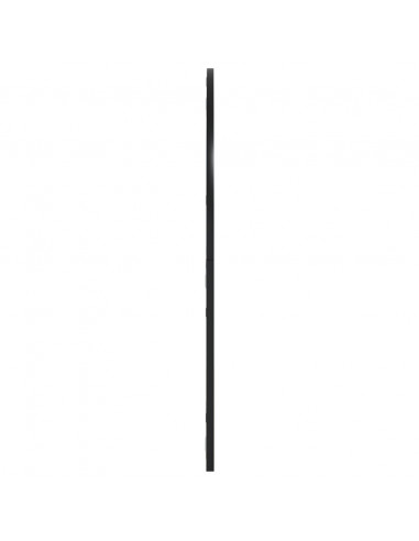 Specchio da Parete Nero 80x80 cm Arco in Ferro