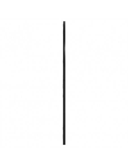 Specchio da Parete Nero 80x80 cm Arco in Ferro