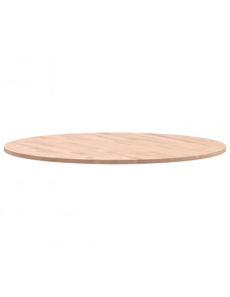 Piano per Tavolo Ø80x1,5 cm Rotondo in Legno Massello di Faggio