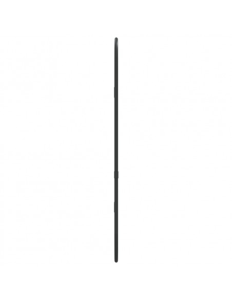 Specchio da Parete Nero 50x20 cm Ovale