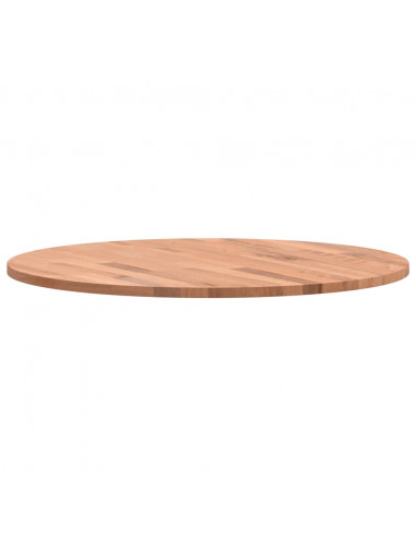 Piano per Tavolo Ø60x1,5 cm Rotondo in Legno Massello di Faggio