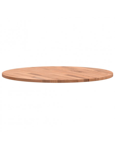 Piano per Tavolo Ø60x1,5 cm Rotondo in Legno Massello di Faggio
