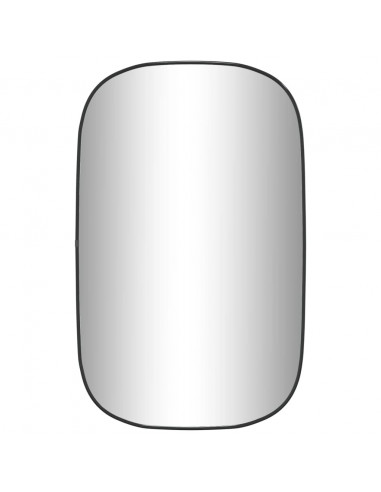 Specchio da Parete Nero 80x50 cm