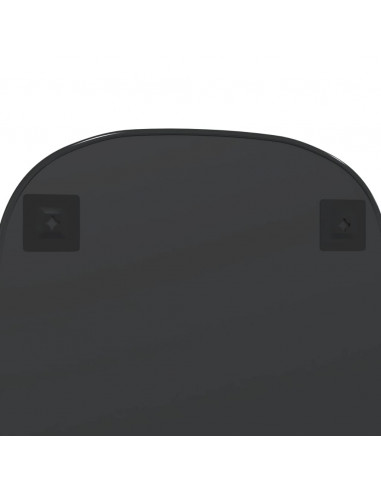 Specchio da Parete Nero 80x50 cm