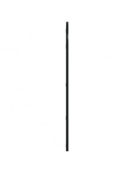 Specchio da Parete Nero 40x80 cm Arco in Ferro