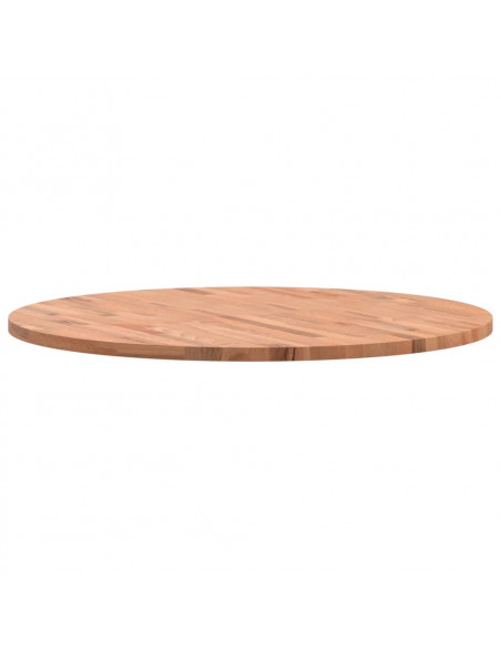 Piano per Tavolo Ø90x2,5 cm Rotondo in Legno Massello di Faggio