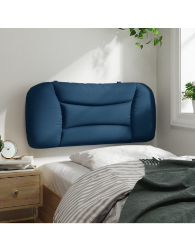 Cuscino Testiera Blu 90 cm in Tessuto