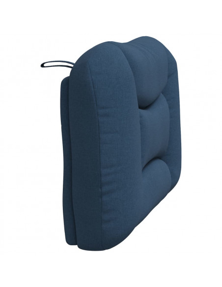 Cuscino Testiera Blu 90 cm in Tessuto