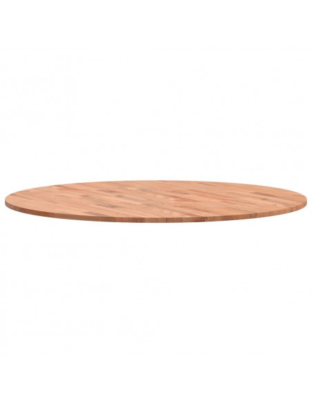 Piano per Tavolo Ø90x1,5 cm Rotondo in Legno Massello di Faggio
