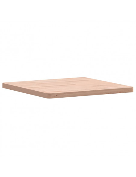 Piano per Tavolo 50x50x2,5 cm Quadrato Legno Massello di Faggio