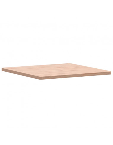 Piano per Tavolo 70x70x2,5 cm Quadrato Legno Massello di Faggio