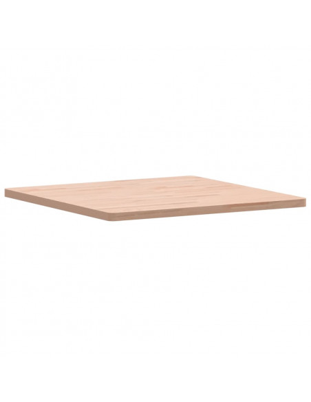 Piano per Tavolo 70x70x2,5 cm Quadrato Legno Massello di Faggio