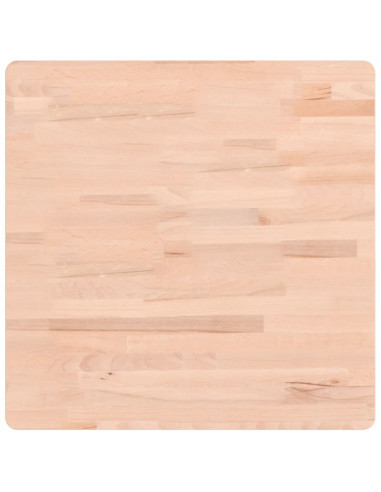 Piano per Tavolo 60x60x4 cm Quadrato Legno Massello di Faggio