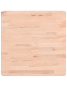 Piano per Tavolo 50x50x1,5 cm Quadrato Legno Massello di Faggio 2