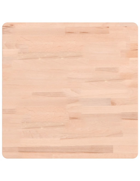 Piano per Tavolo 50x50x1,5 cm Quadrato Legno Massello di Faggio