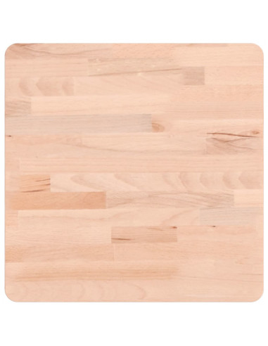 Piano per Tavolo 40x40x2,5 cm Quadrato Legno Massello di Faggio