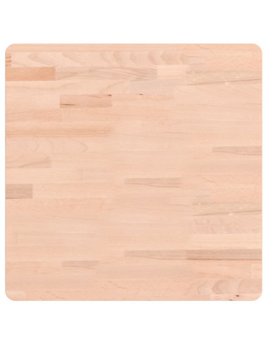 Piano per Tavolo 50x50x4 cm Quadrato Legno Massello di Faggio