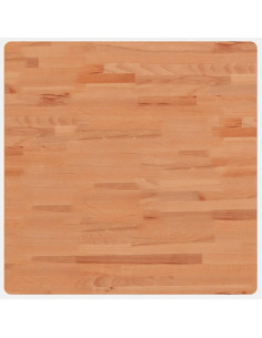 Piano per Tavolo 70x70x2,5 cm Quadrato Legno Massello di Faggio 2