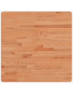 Piano per Tavolo 60x60x4 cm Quadrato Legno Massello di Faggio 2