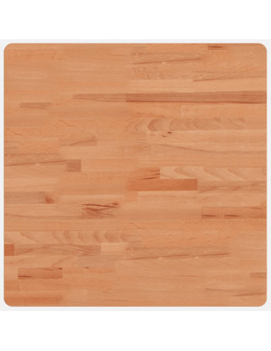 Piano per Tavolo 60x60x4 cm Quadrato Legno Massello di Faggio