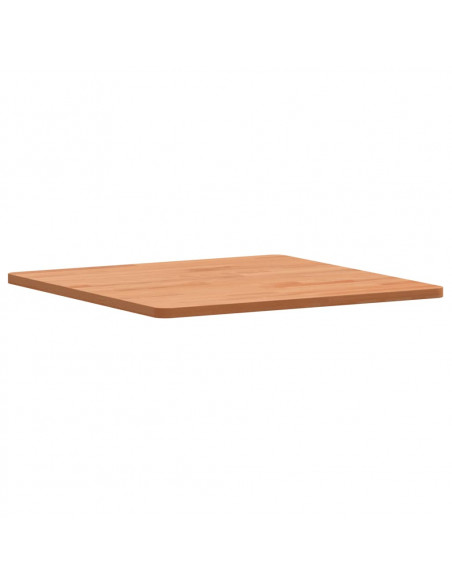 Piano per Tavolo 50x50x1,5 cm Quadrato Legno Massello di Faggio