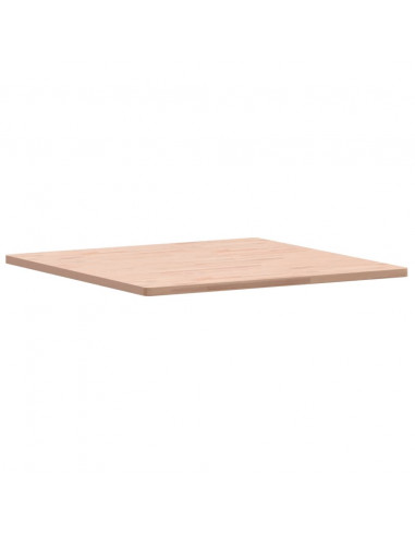 Piano per Tavolo 90x90x2,5 cm Quadrato Legno Massello di Faggio