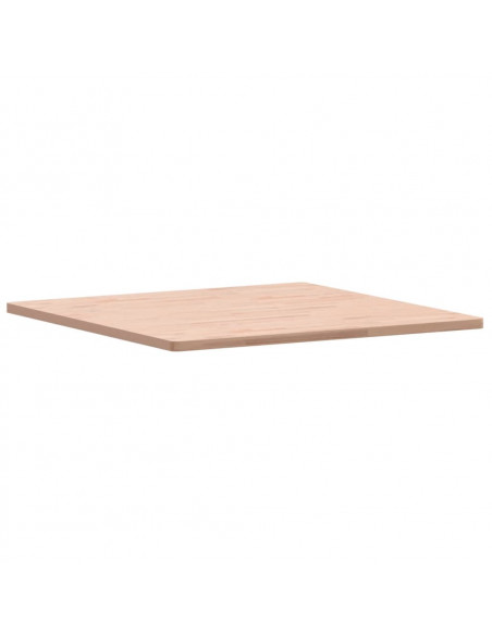 Piano per Tavolo 90x90x2,5 cm Quadrato Legno Massello di Faggio