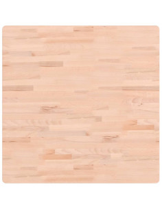 Piano per Tavolo 80x80x1,5 cm Quadrato Legno Massello di Faggio 2