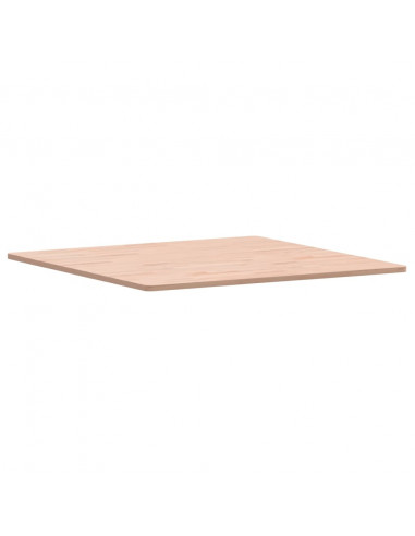Piano per Tavolo 80x80x1,5 cm Quadrato Legno Massello di Faggio