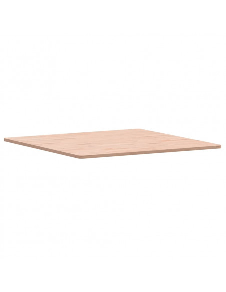 Piano per Tavolo 80x80x1,5 cm Quadrato Legno Massello di Faggio